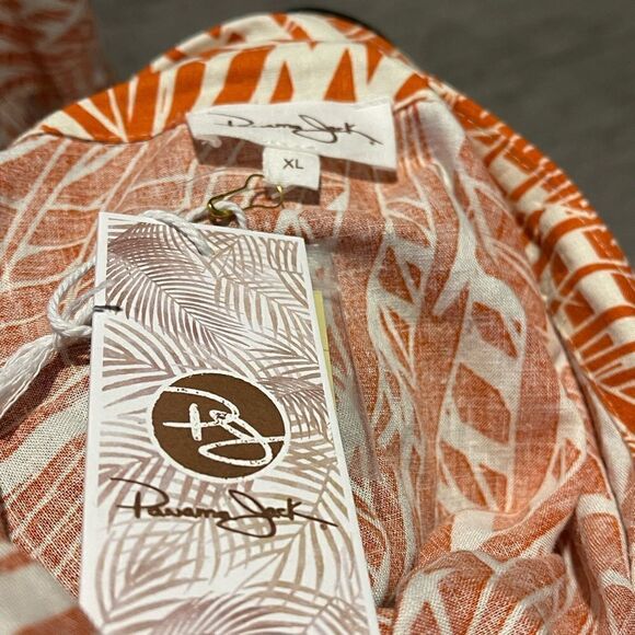 Panama Jack - 2 piece Mid waist Top and Skirt. Size/ XLG Color: Orange Print - Picture 9 of 9
